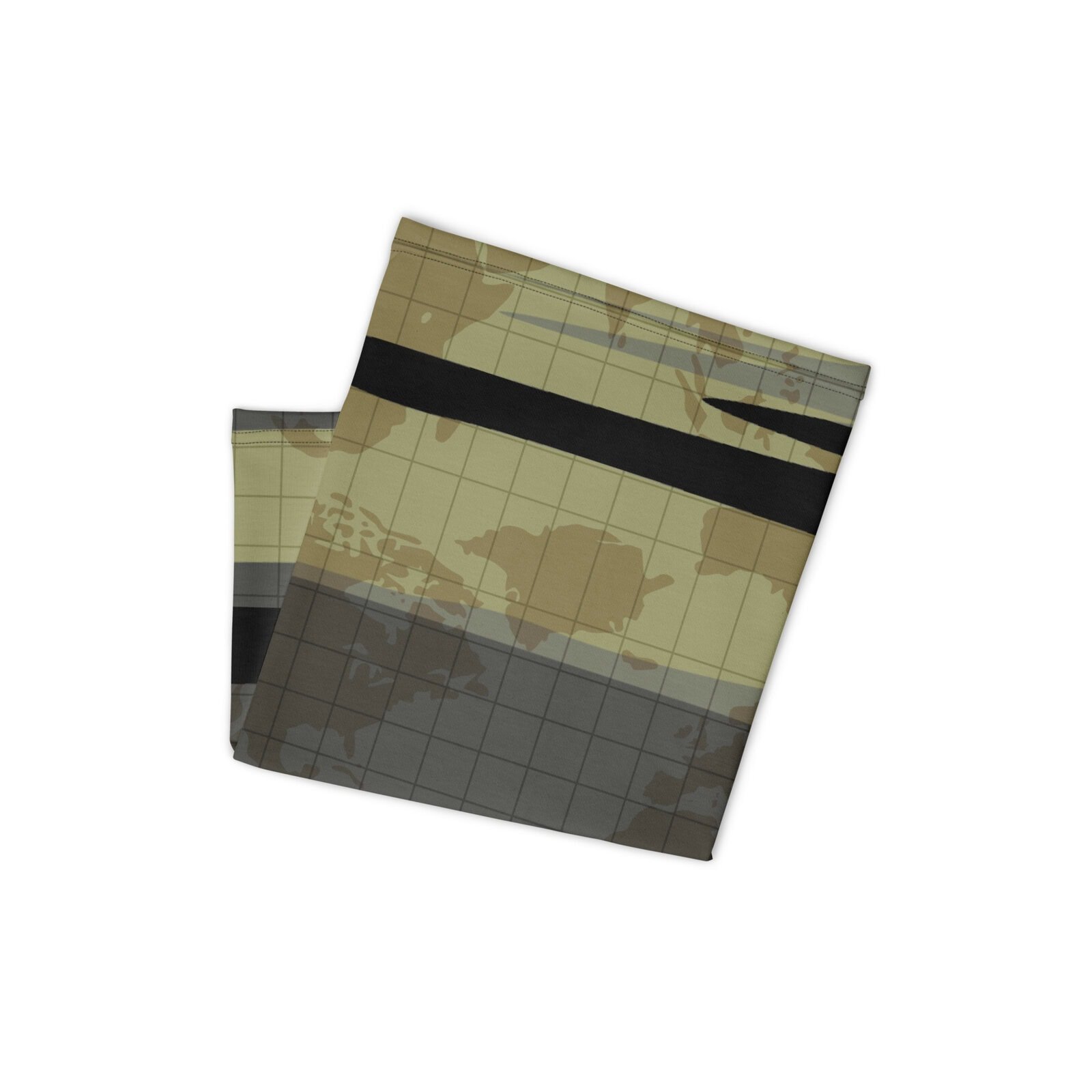 neck gaiter men's camouflage squared world