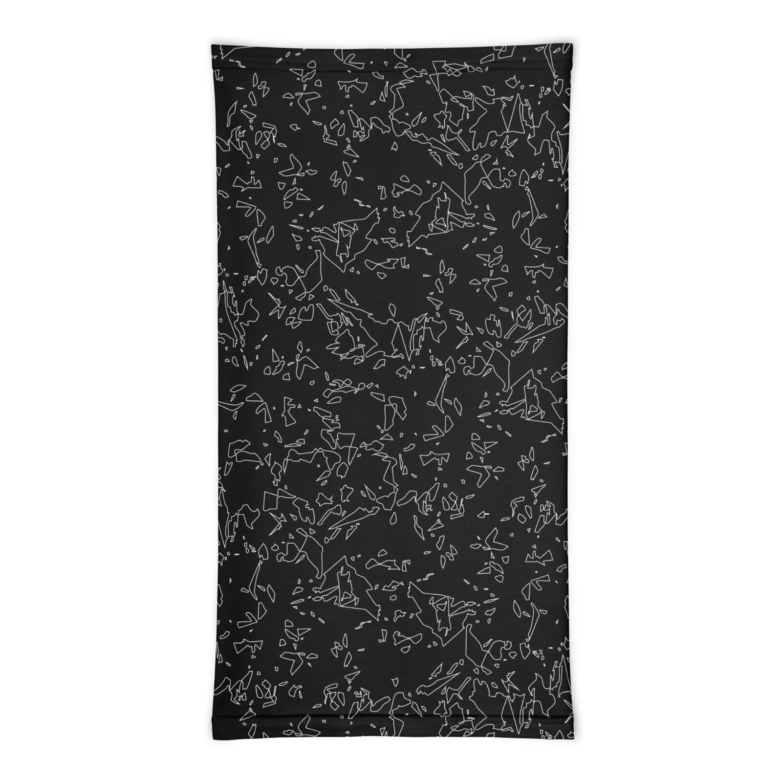 neck gaiter black crystal