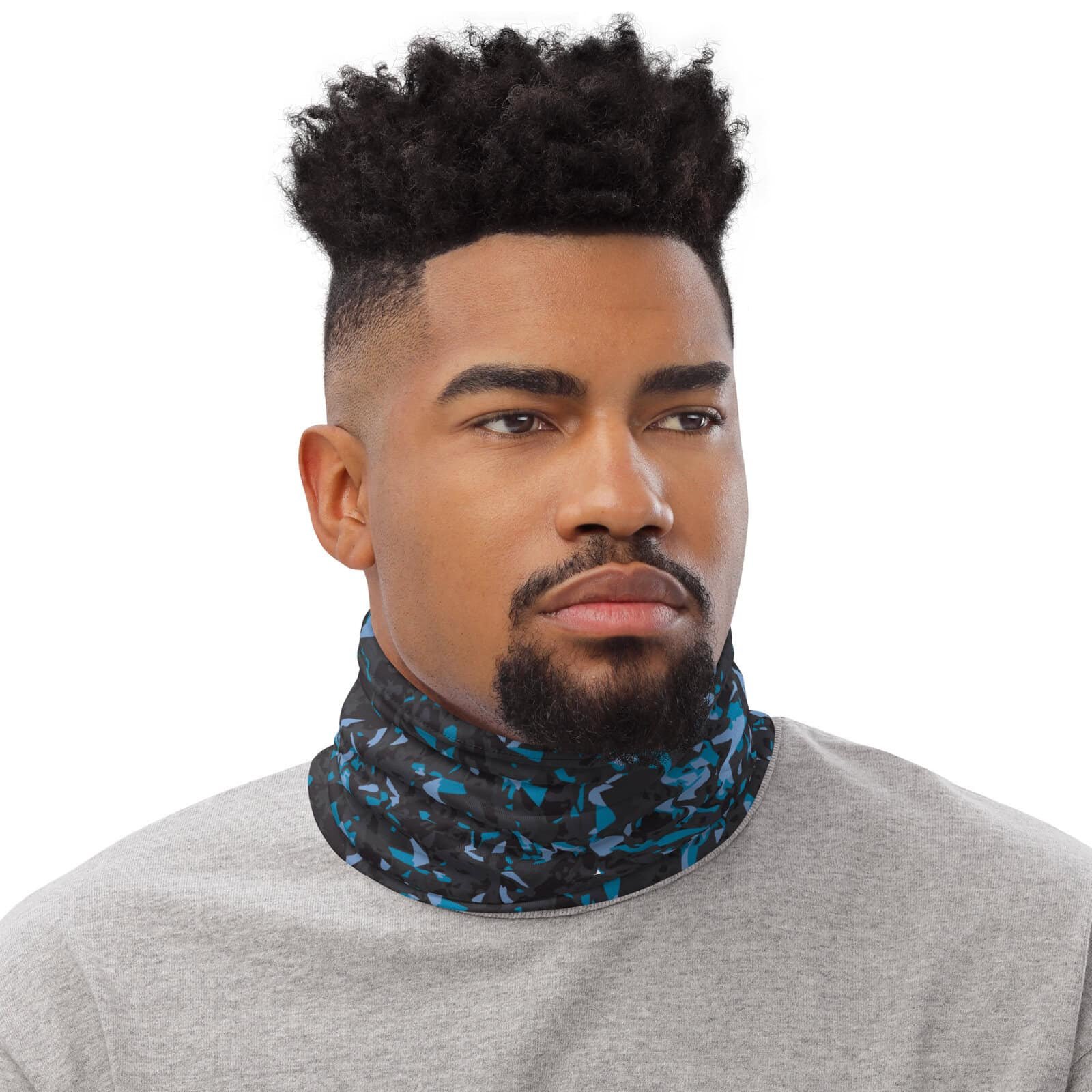 neck gaiter men's – blue crystal