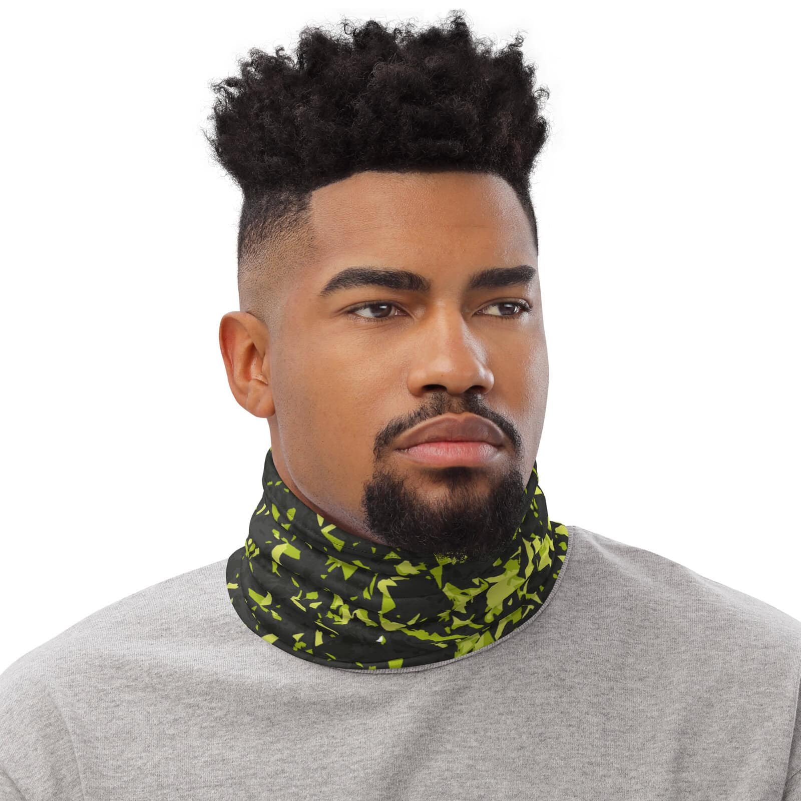neck gaiter men's – yellow crystal