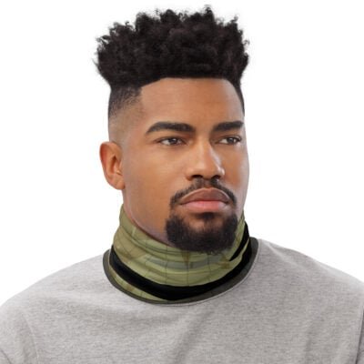 neck gaiter men's camouflage squared world
