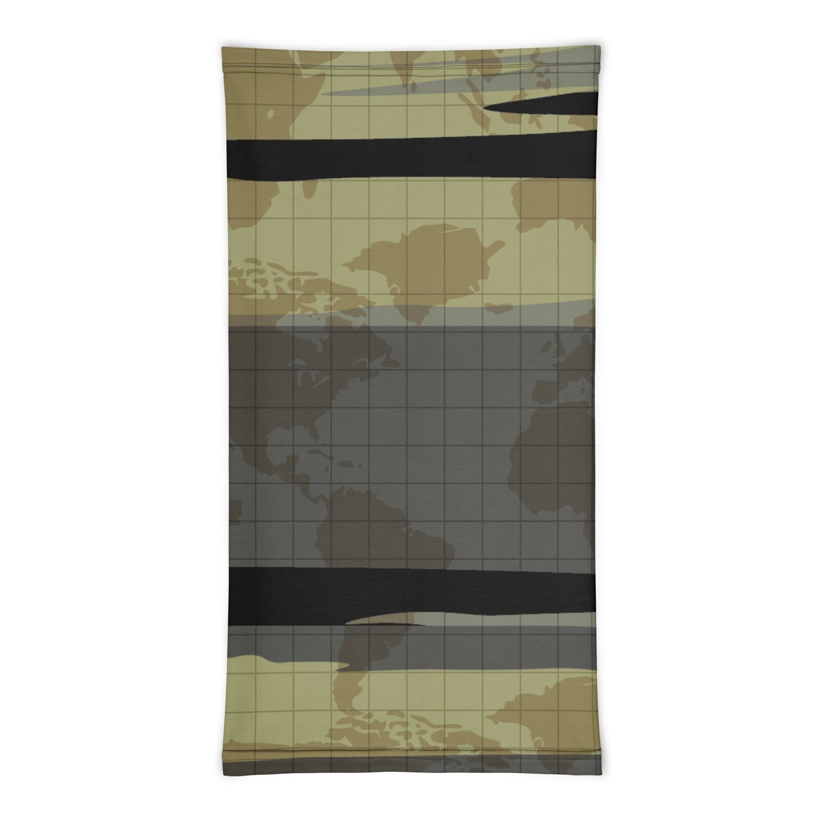 neck gaiter men's camouflage squared world
