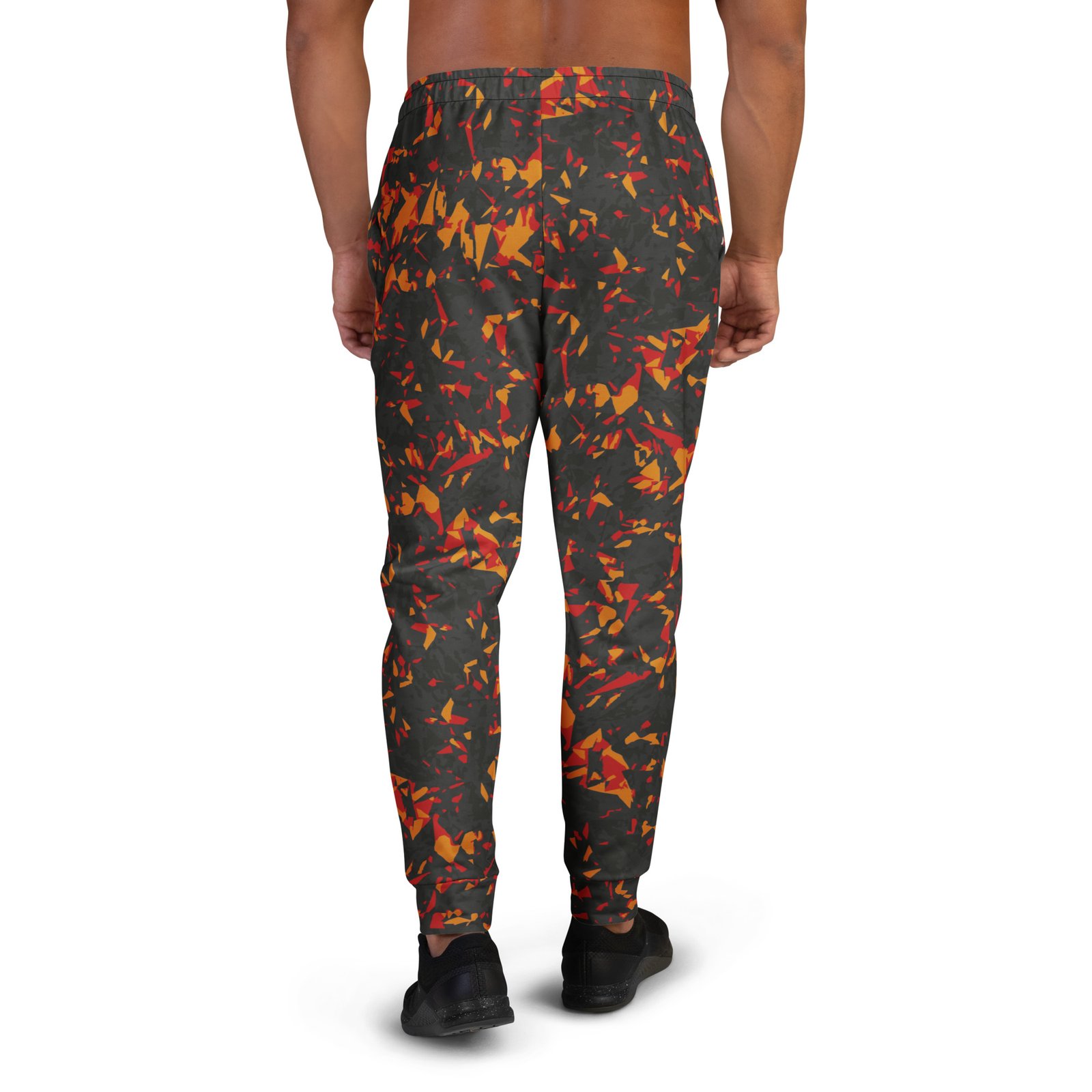 men’s jogging pants – orange crystals