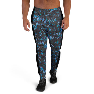men's jogging pants blue crystals