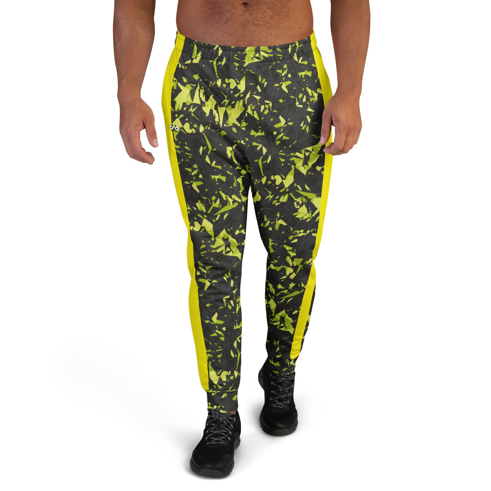 men’s jogging pants – yellow crystals
