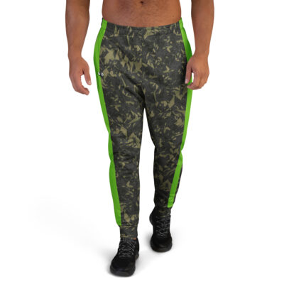 men’s jogging pants – green crystals