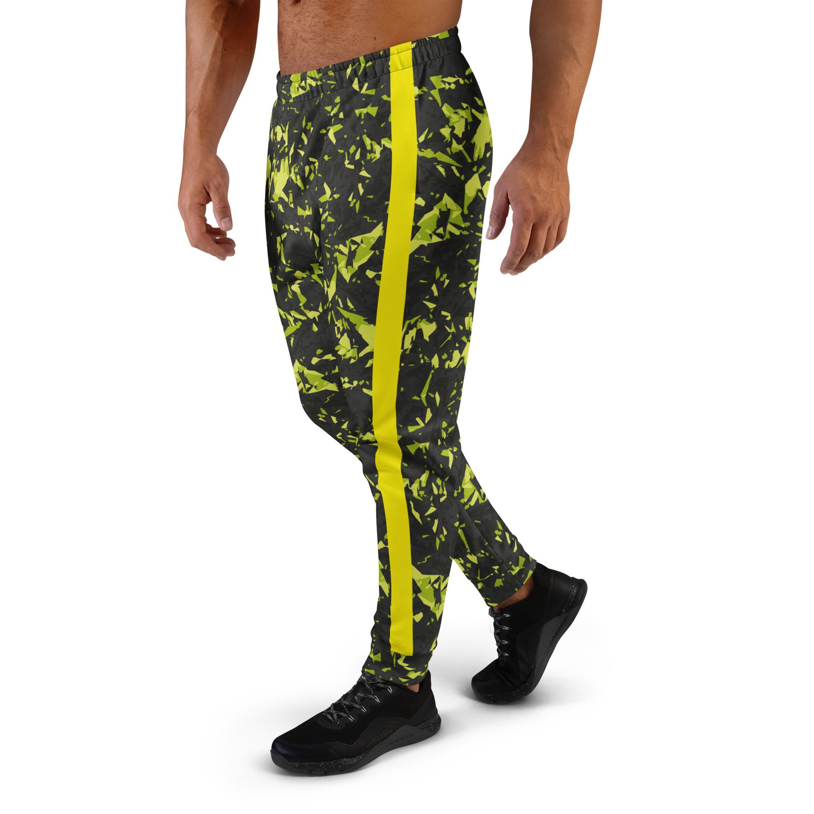 men’s jogging pants – yellow crystals