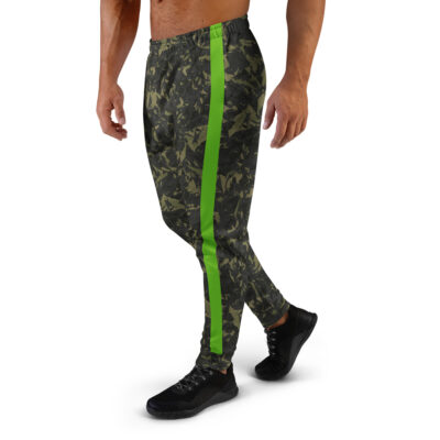 men’s jogging pants – green crystals