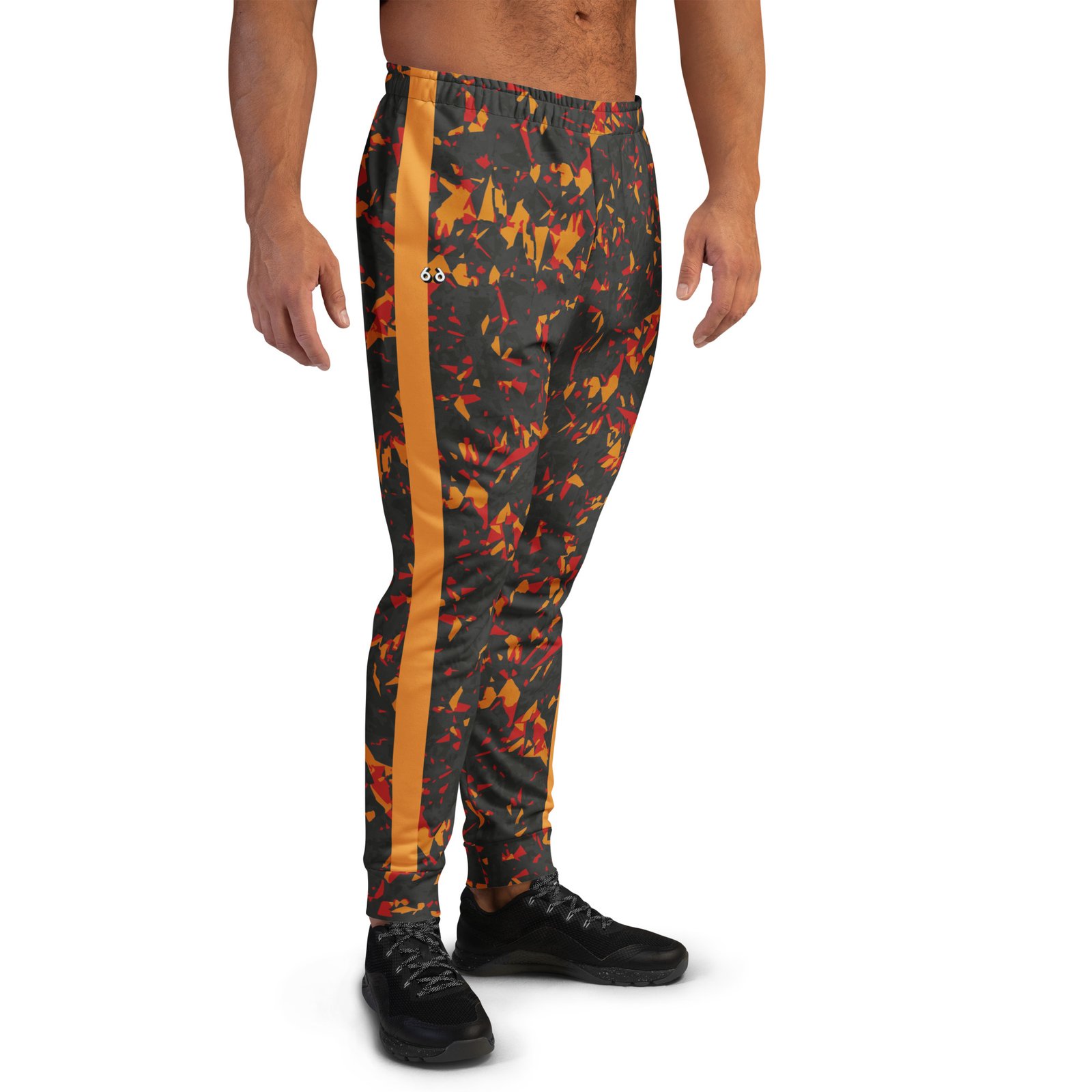 men’s jogging pants – orange crystals