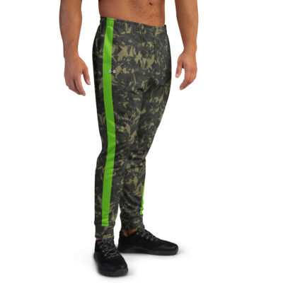 men’s jogging pants – green crystals