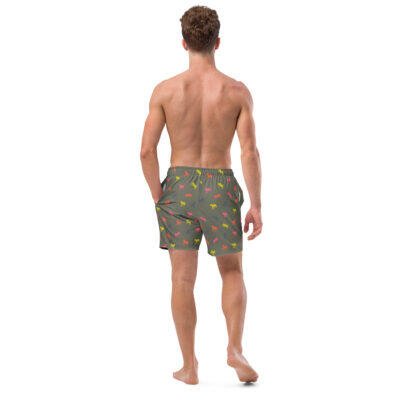 swim trunks men’s – fluo horses