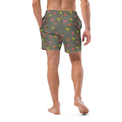 swim trunks men’s – fluo horses