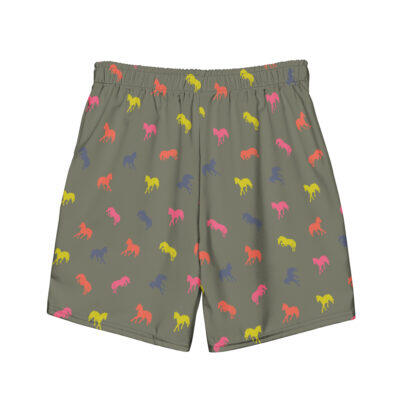 swim trunks men’s – fluo horses