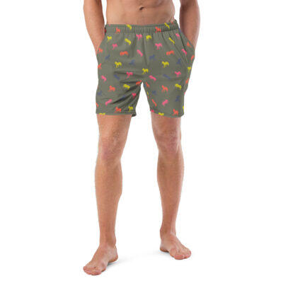 swim trunks men’s – fluo horses