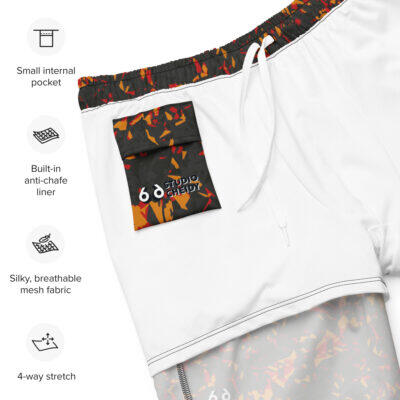 swim trunks men’s – orange crystal