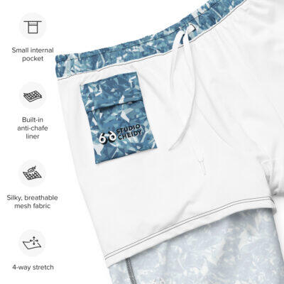 swim trunks men’s – light blue crystal