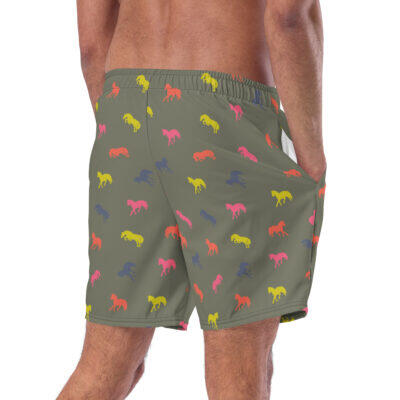 swim trunks men’s – fluo horses