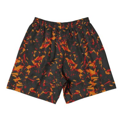 men's shorts orange crystals