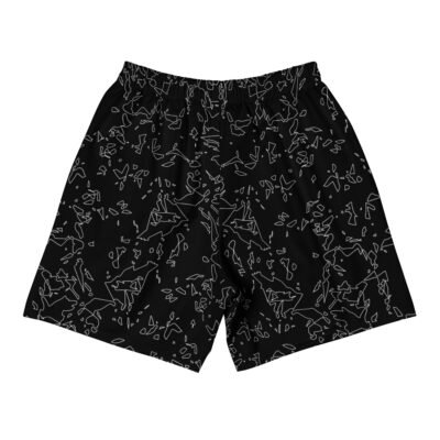 men's shorts black crystals