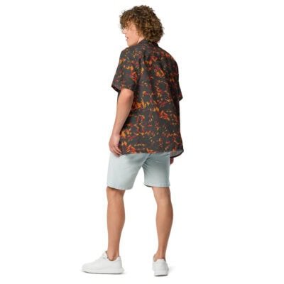 men’s shirt bowling – orange crystal