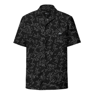 men’s shirt bowling – black crystal