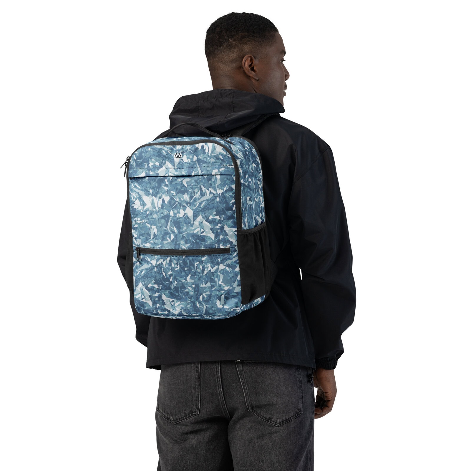 backpack utility man's light blue crystal