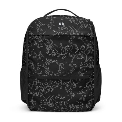 backpack utility man's black crystal