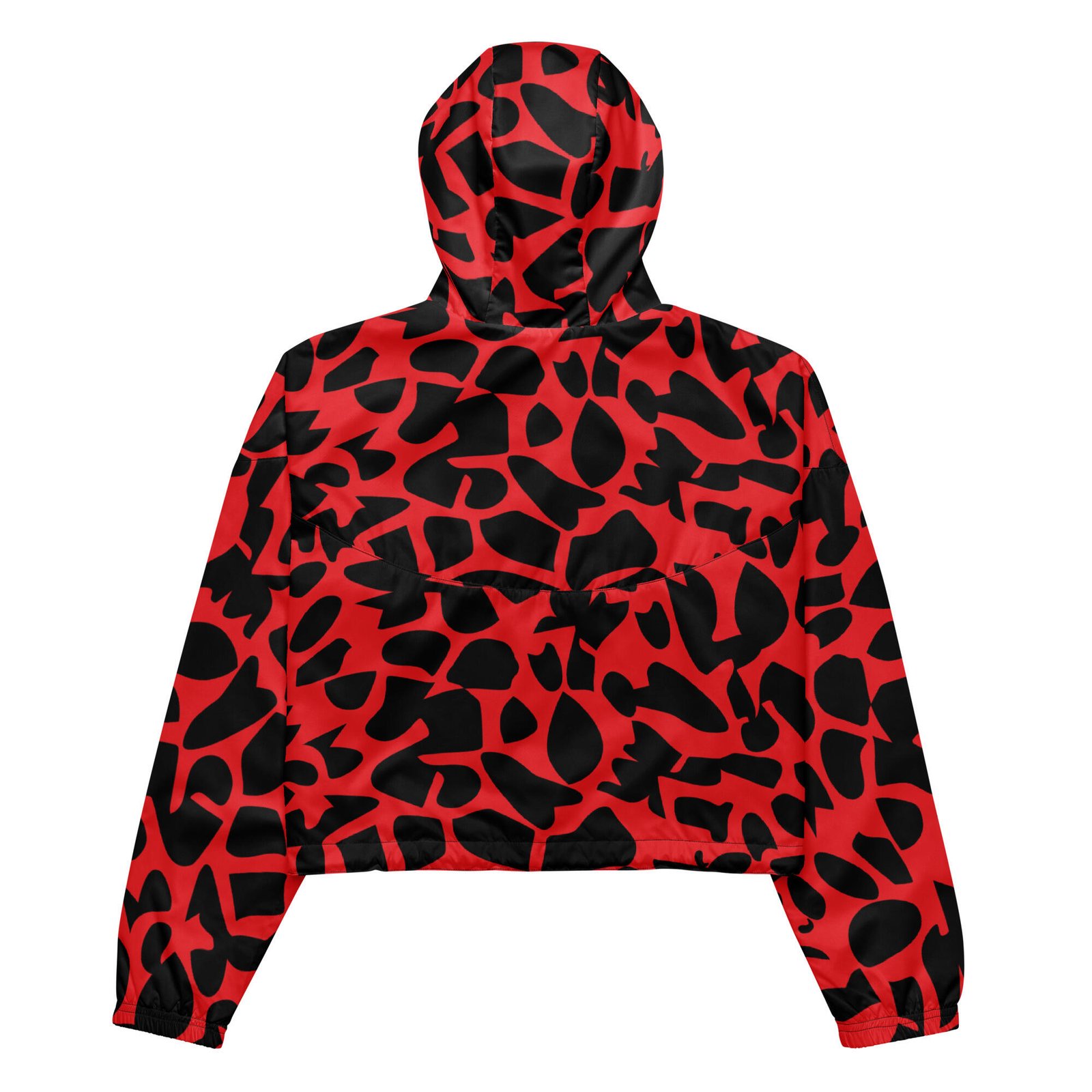 cropped windbreaker women's – red zoo ground
