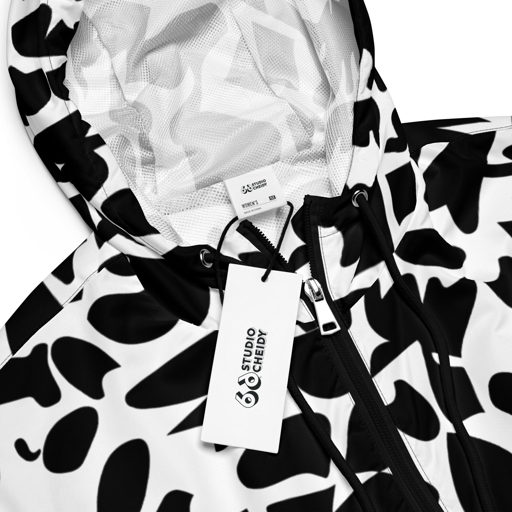 cropped windbreaker women’s – white zoo groun