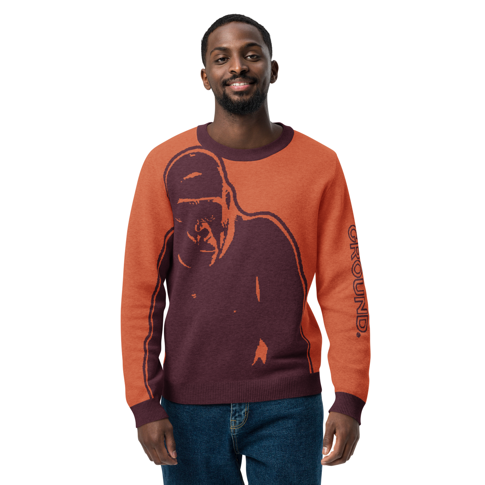 classic fit knitted crew neck sweater custom m front 2 68ee43e0f20e3