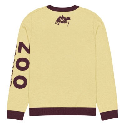 knitted men’s crew neck sweater – sand gorilla