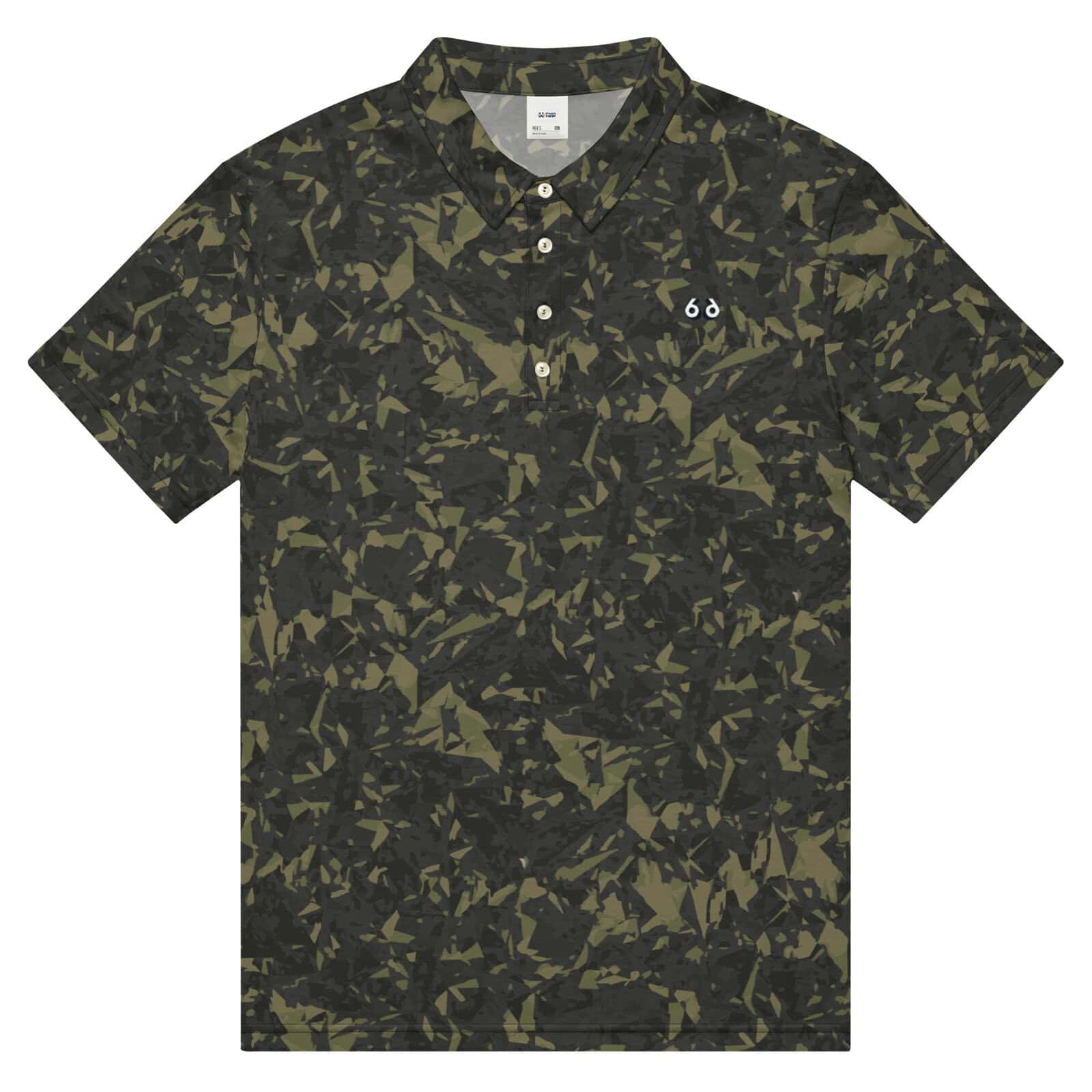 men’s slim fit polo green crystal