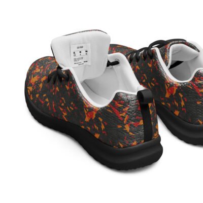 shoes men’s athletic – orange crystals