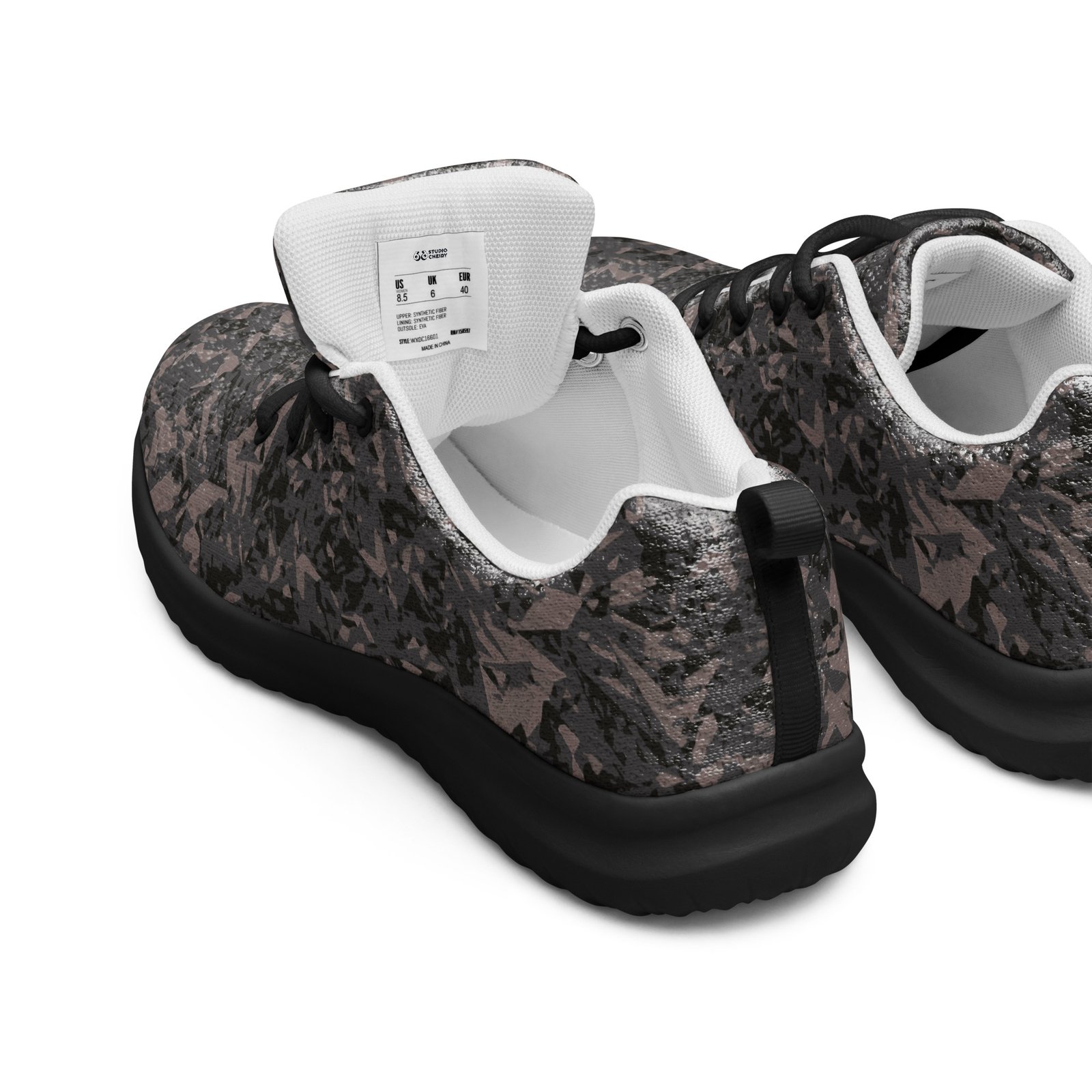 shoes men’s athletic – gray crystals