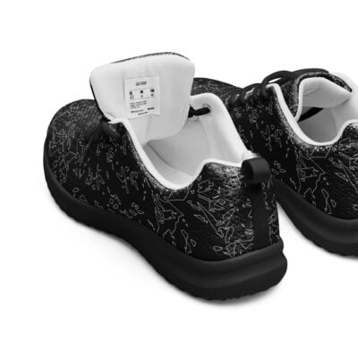 shoes men’s athletic – black crystals