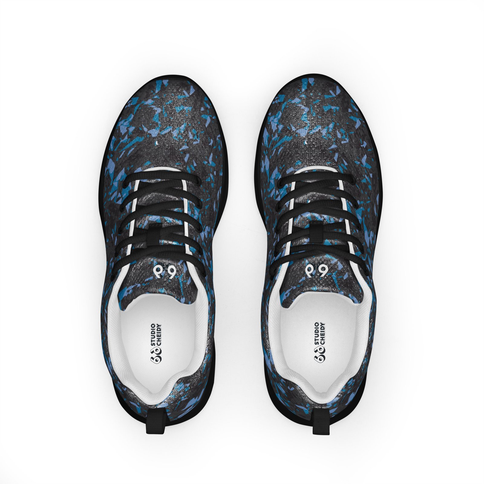 shoes men’s athletic – blue crystals