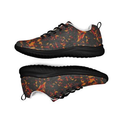 shoes men’s athletic – orange crystals