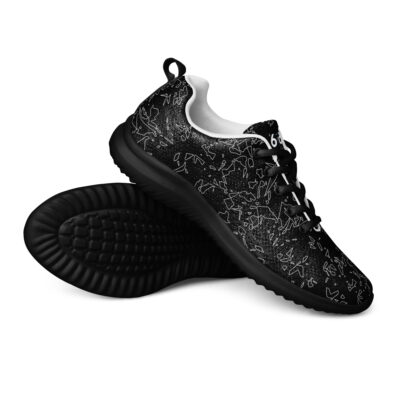 shoes men’s athletic – black crystals