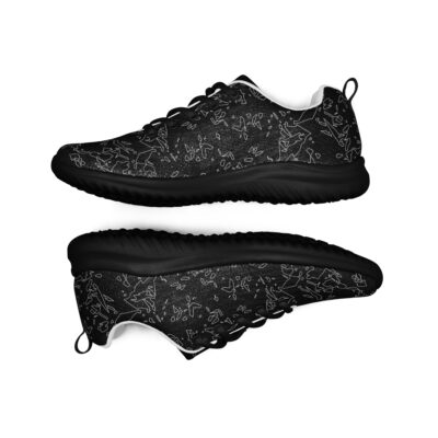 shoes men’s athletic – black crystals