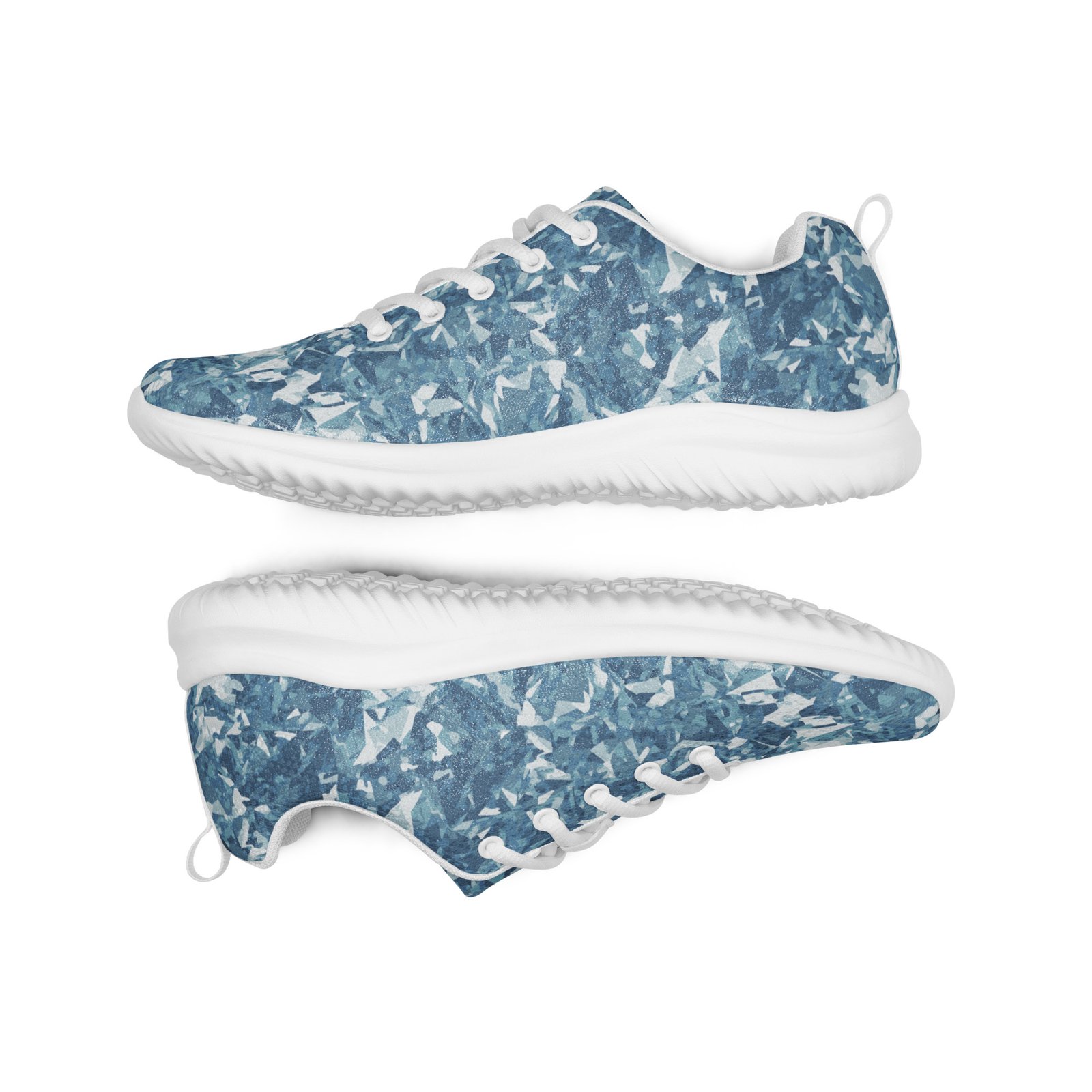 shoes men’s athletic – light blue crystals