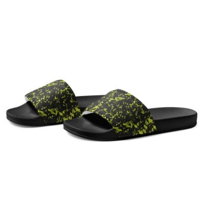 men’s slides yellow crystal