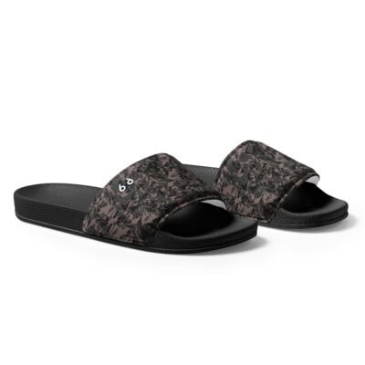 men’s slides gray crystal