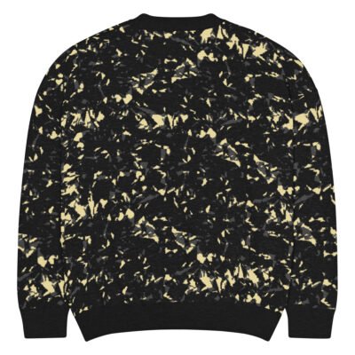 relaxed fit knitted crew neck sweater charcoal crystal