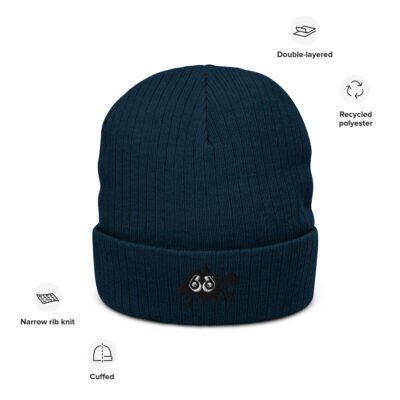 ribbed knit beanie pep sketch
