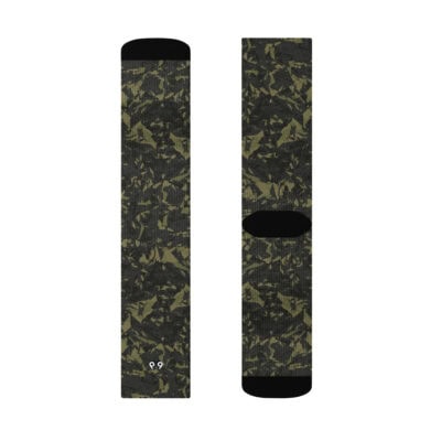 crew socks men's green crystal