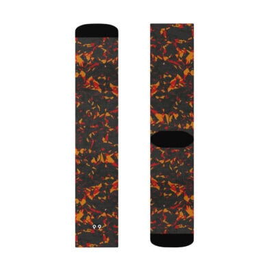 crew socks men's orange crystal