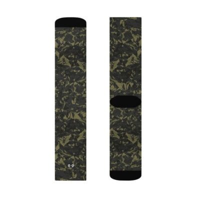 crew socks men's green crystal