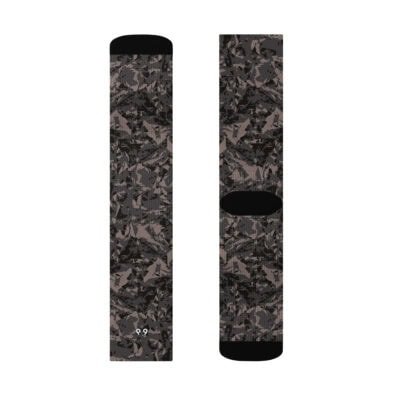 crew socks men's gray crystal