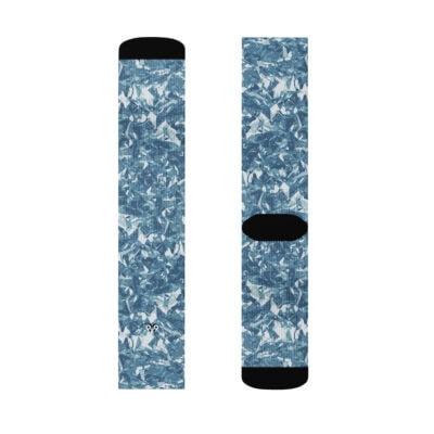 crew socks men's light blue crystal