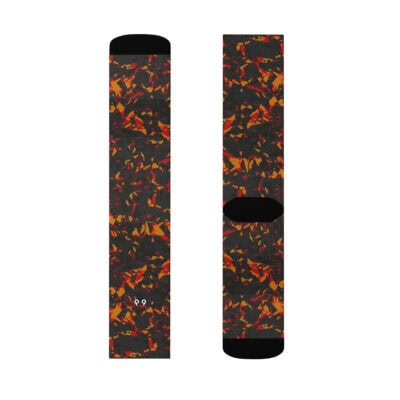 crew socks men's orange crystal